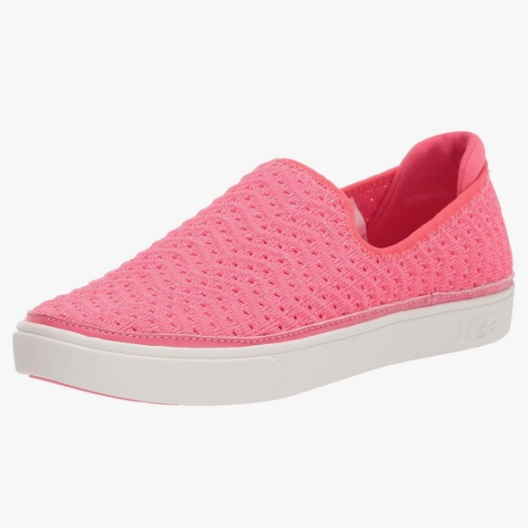 UGG Caplan Pink Mesh Slip On Sneakers Size 5.5 - Picture 10 of 10